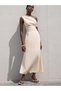 Rochie maxi, crem - L - 6