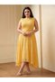 Rochie maxi, galbenă - 1XL - 3