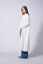 Belted Long Ti̇ko Cardigan White - 2