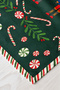 Christmas Decorative Table Runner with Lead Soldier Figures and Candy Cane and Mint Candy Patterns, Digital Printed - 4