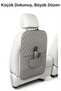 Car Seat Back Organizer Leather Set of 2 - Luxury Design Auto Organizer with Pockets Set of 2 - Gray - 4