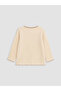 Beige Baby Girl Long Sleeve Blouse - 3