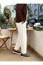 Carrot Cut Waist Drawstring Pants White 2810 - 3