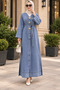 Long Denim Jacket - Light Blue