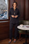 Black Kupra Pants and Shirt Double Set - 3