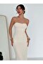 Rochie maxi, crem - S - 3