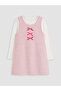 Pink Bowknot Girls' Dress and T-Shirt