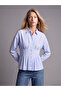 Striped Pleated Women's Shirt from Uzg Store for Style Enthusiasts