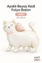 White Cat Foil Balloon with Feet 67X62 cm 1 Piece Cat Themed Birthday Party Decoration