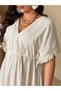 Rochie maxi, bej - 1XL - 2