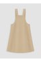 Beige Girls' Salopet Dress - 2