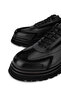 Men's Genuine Leather Black Casual Shoes - 3