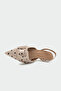 Matilda Polka Dot Buckle Detailed Women's Heeled Shoes - Ten