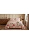 Makiteks Double Size 200X220 100% Cotton Patchwork Rose Patterned Duvet Cover Set - Country Style Patchwork Model - 2