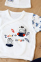Baby Boy Cotton Fabric 5-Piece Luxury Hospital Discharge Set Stl6732 - 3