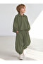 Boy's Tracksuit Set Modal Khaki Elf Model