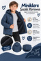 Boy's Hooded Coat with Soft Lining and Zipper Winter Jacket Ak4288 - 2