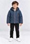 Boy's Hooded Coat with Soft Lining and Zipper Winter Jacket Ak4288