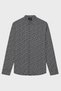 All with Logo Slim Fit Long Sleeve Shirt Men's Shirt Xm000625 Af13184 Fc342 - 6