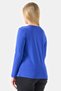 11092Ts Saks V-Neck Long Sleeve Basic Knitted Blouse - 4