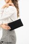 Women's Hand and Shoulder Bag with Side Chain Strap and Magnet Detail – Stylish Portfolio Clutch - 3