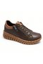 Kemal Ayügün-Mammamia Genuine Leather Lace-Up/Zipper Women's Sneaker - 5