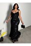 Rochie maxi, neagră - 0XL