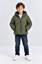 Boy's Hooded Coat with Soft Lining and Zipper Winter Jacket Ak4288