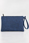 Faux Leather Hand Bag, Stylish Wrist Strap Zippered Portfolio Multi-Purpose Cosmetic Wallet and Hand Wrist Bag - 3