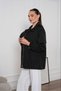 Women's Black Epaulet Detailed Waist Gathered Lightweight Jacket Pc4408 - 5