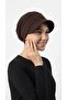 Ela Visor Hat Brown Ready-To-Wear Turban Hijab Pool Cap Suitable for Medical Use - 6