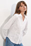 Women's Classic Collar Basic Shirt 20398 - White - 3