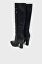 Tyne Logo Zippered Boots Flftynele11 Women's Boots Flftyn Ele11 Black - 3