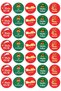 100-Piece Christmas Gift Package Set - 50 Pieces of Pine and Snow 11X20 cm Paper Bags + 105 Pieces of Stickers - 4