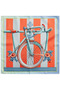 The Avantgarde Cycle 100% Silk Scarf 50X50 cm
