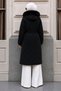Baklava Patterned Araboy Coat Tsd260280 Black - 6