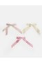 Women Assorted 3-Piece Bow Hair Clip Set