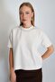 Stoned Crew Neck Thessaloniki Knit Blouse