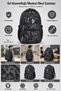 Primary School School Bag Luxury Gray Camouflage Student Backpack 42X33X20 cm - 4