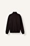 Regular Fit High Collar Half-Zip Basic Sweatshirt X7405Az26Au - 2