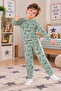 Boy's Animal Patterned 2-Piece Pajama Set - 2