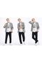 Boy's Seasonal 3-Piece Striped Shirt Set – Casual Stylish Combination (Short Sleeve Sweatshirt) 7211-g - 3