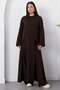 Crew Neck Slit Pants Double Set Pl2611 - 3