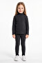 Ribbed High Collar Tights Girls' 2-Piece Set - 2