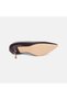 Women's Bitter Brown Pointed Toe Metal Heeled Leather Stiletto - 4