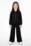 Glittery Hooded Zippered Girls' 2-Piece Set - 2