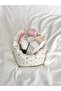 Polka Dot Patterned Multi-Purpose Fabric Organizer Basket – Makeup Organizer, Skincare, Bathroom and Room Organization Basket – 16X16 cm - 3