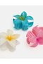 Women Assorted 3-Piece Flower Hair Clip Set - 3