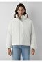 Stand Collar Jacket White Onyx