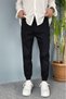Boyfriend Jogger Jeans with Elastic Cuffs - 2